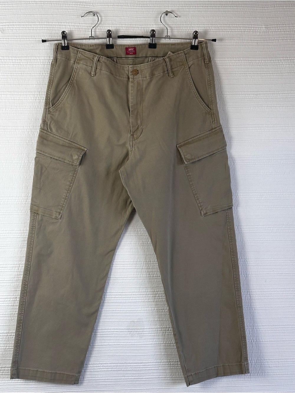 Levi’s XX Cargo Taper Pants W38 L30 Khaki Tan Y2K Utility Workwear